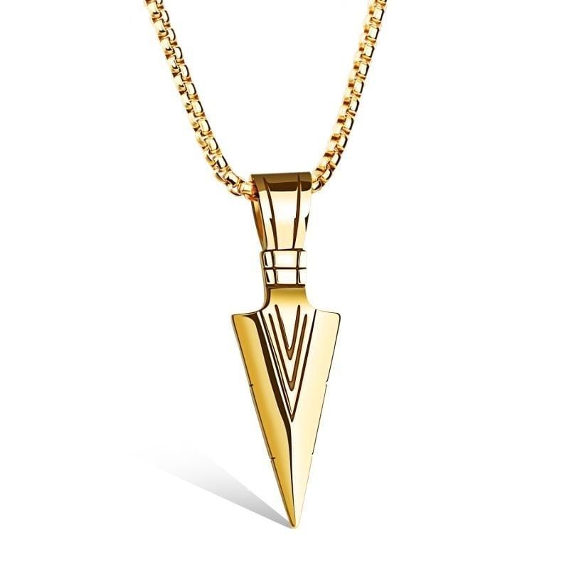 OPK Personality Spear Stainless Steel Pendant without Chain (Steel Color)