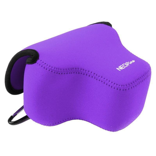 NEOpine Neoprene Shockproof Soft Case Bag with Hook for Canon SX60 Camera (Purple)