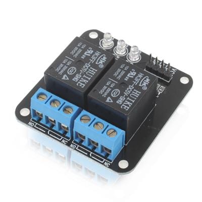 2 Channel 5V Relay Module for Arduino AVR PIC ARM MSP430 (Black)