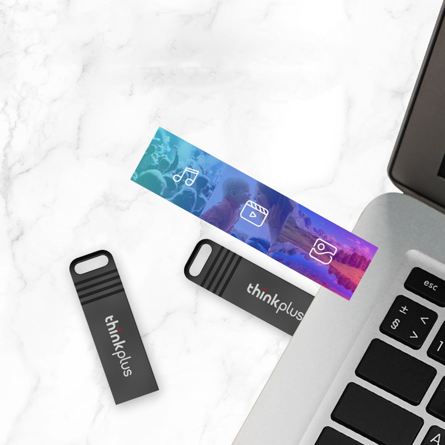 LENOVO Thinkplus MU221 32G USB2.0 Zinc Alloy U-Disk Data Transfer Memory Stick Computer Laptop USB Flash Drive