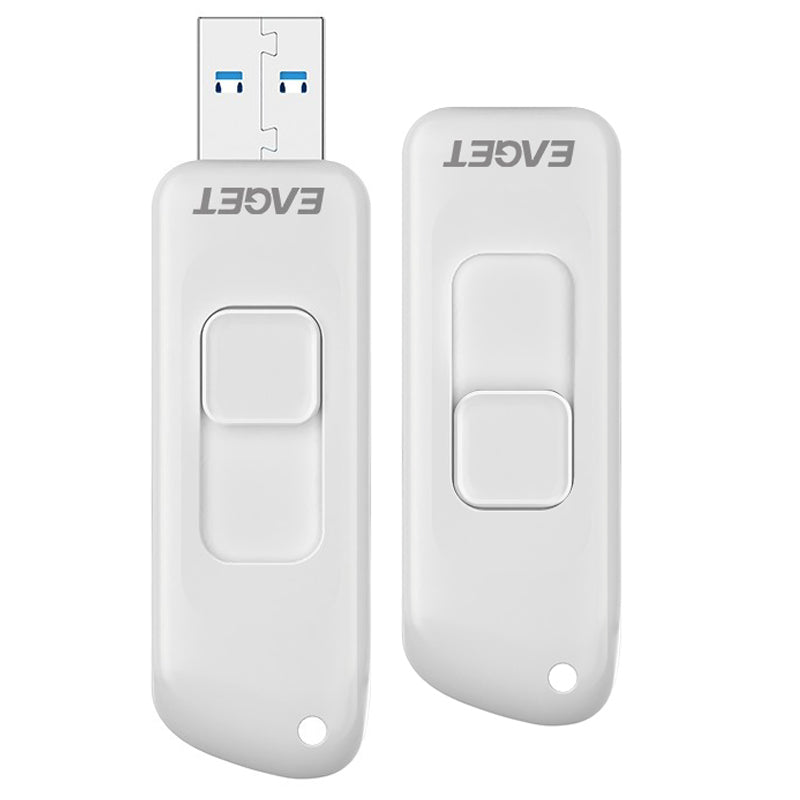 Eaget F66 Cartoon 32G U Disk Portable USB3.0 Flash Drive High-Speed Transmission Painted Memory Stick - White