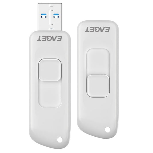 Eaget F66 Cartoon 32G U Disk Portable USB3.0 Flash Drive High-Speed Transmission Painted Memory Stick - White