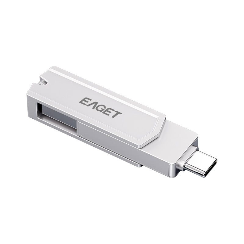 EAGET CF22 32GB 360 Degrees Rotating Memory Stick 2-in-1 Type C+USB 3.0 Flash Drive for Type-C Phone Tablet Laptop