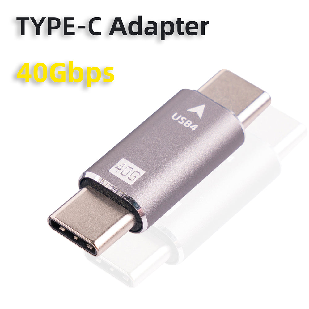 3705-13 40Gbps USB 4.0 Type-C Adapter USB C Male to Male Data Sync Converter Extension Cable Connector for MacBook Pro Air Dell Thunderbolt