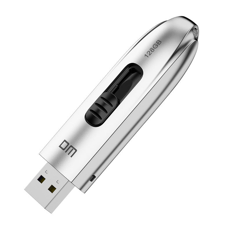 DM FS220 128GB Portable USB3.1 Hard Drive Push-pull Flash Disk External Solid Flash Drive