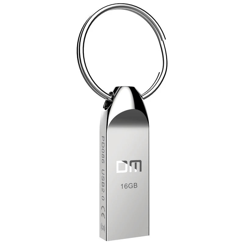 DM PD086 USB 2.0 16GB Portable USB Flash Drive Zinc Alloy Computer Laptop U-disk