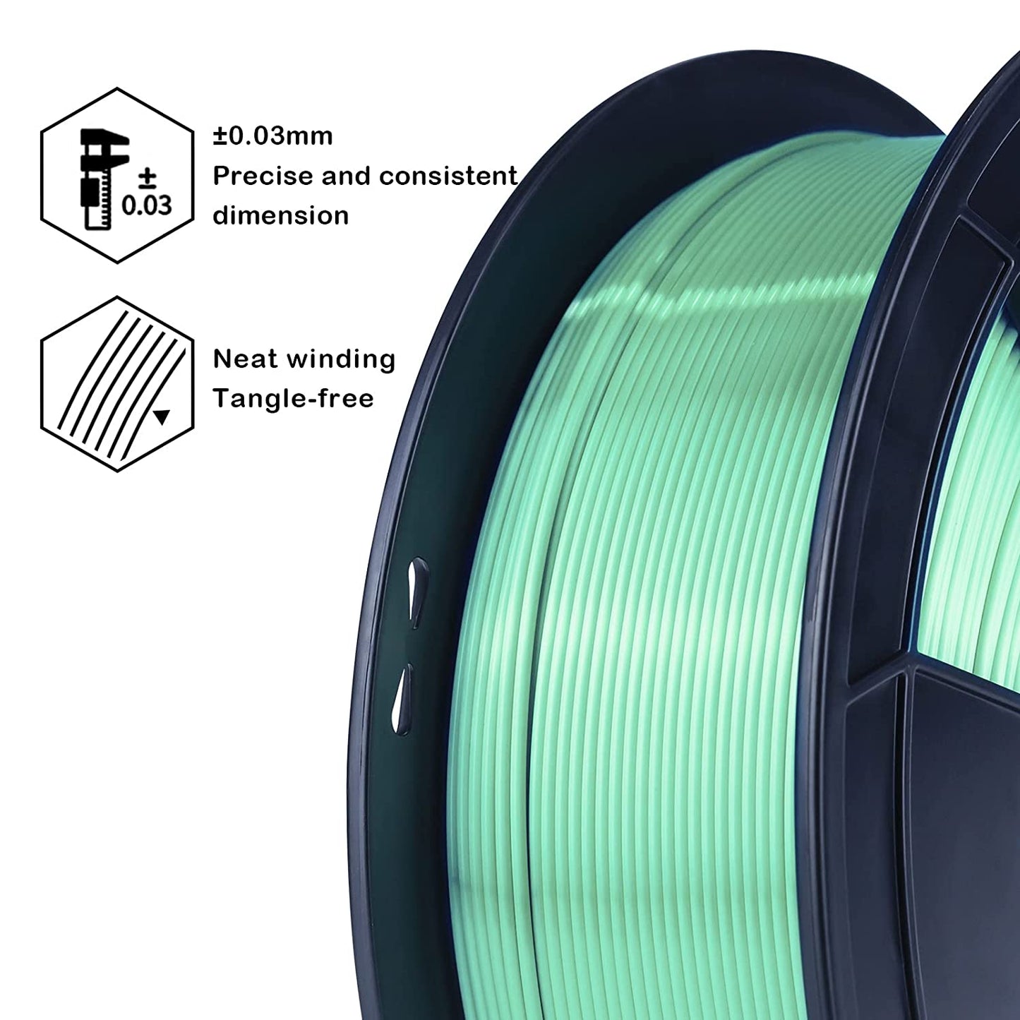 PLA+ Filament 1.75mm x 330m PLA+ 3D Printer Filament Dimensional Accuracy + / - 0.03mm 3D Printing Material for 3D Printers - Transparent Pink