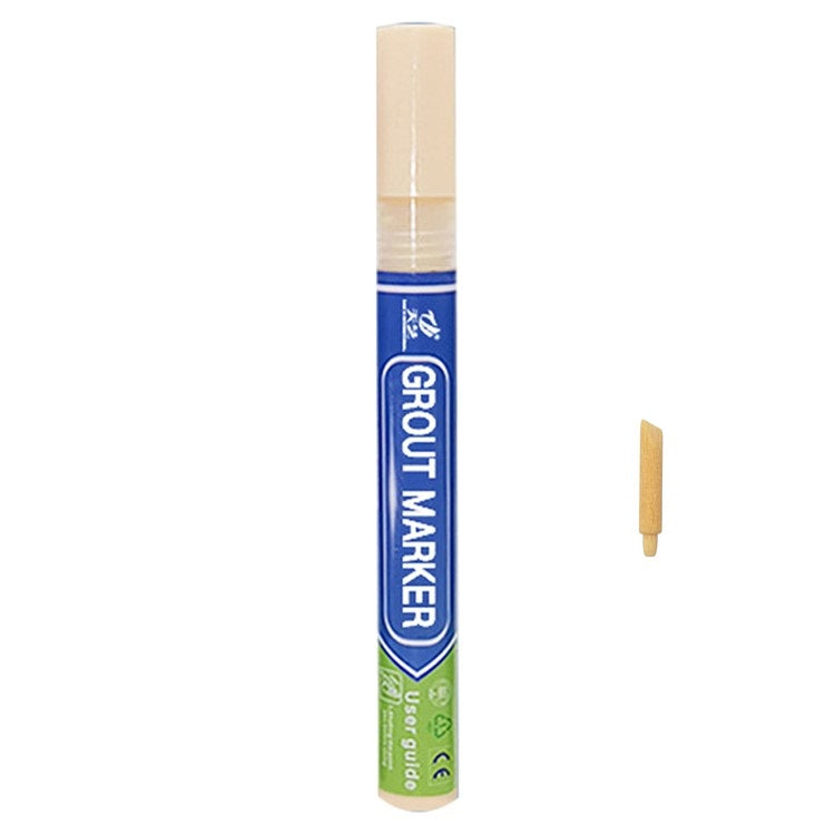 Tianyi Tile Marker Grout Pen Wall Seam Pen for Tiles Floor Bathroom Decontamination Seam Repair Tool - Light Yellow