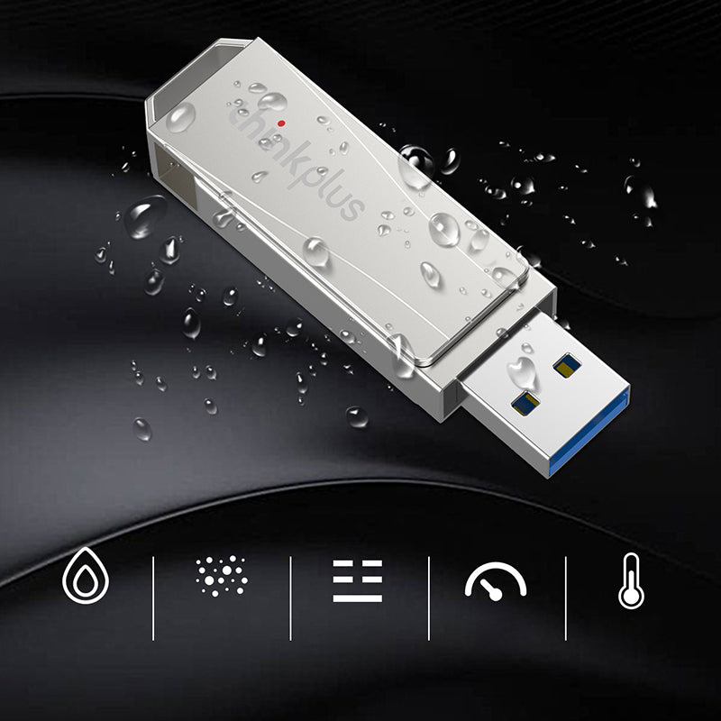 Lenovo Thinkplus MU242 128G High Speed USB3.0 U-disk Rotatable Zinc Alloy USB Flash Drive