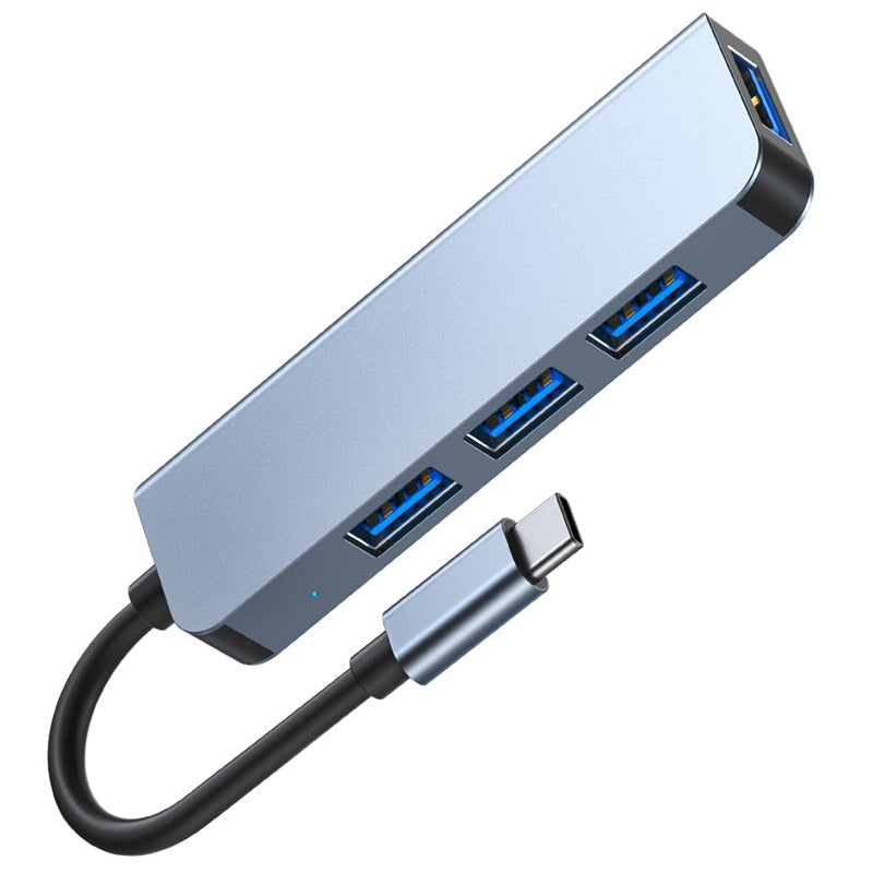 USB C Hub to 4xUSB Ports Adapter Compatible for USB C Laptops and Other Type C Devices