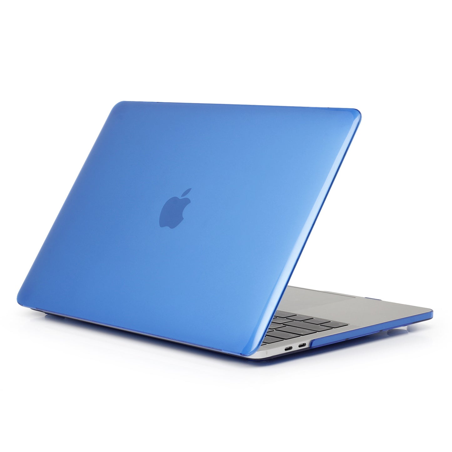 Shock Absorption Hard Shell for MacBook Pro 13 inch A1706 / A1708 / A1989 / A2159 / A2251 / A2289 / A2338, See-through Design Protective Cover - Dark Blue