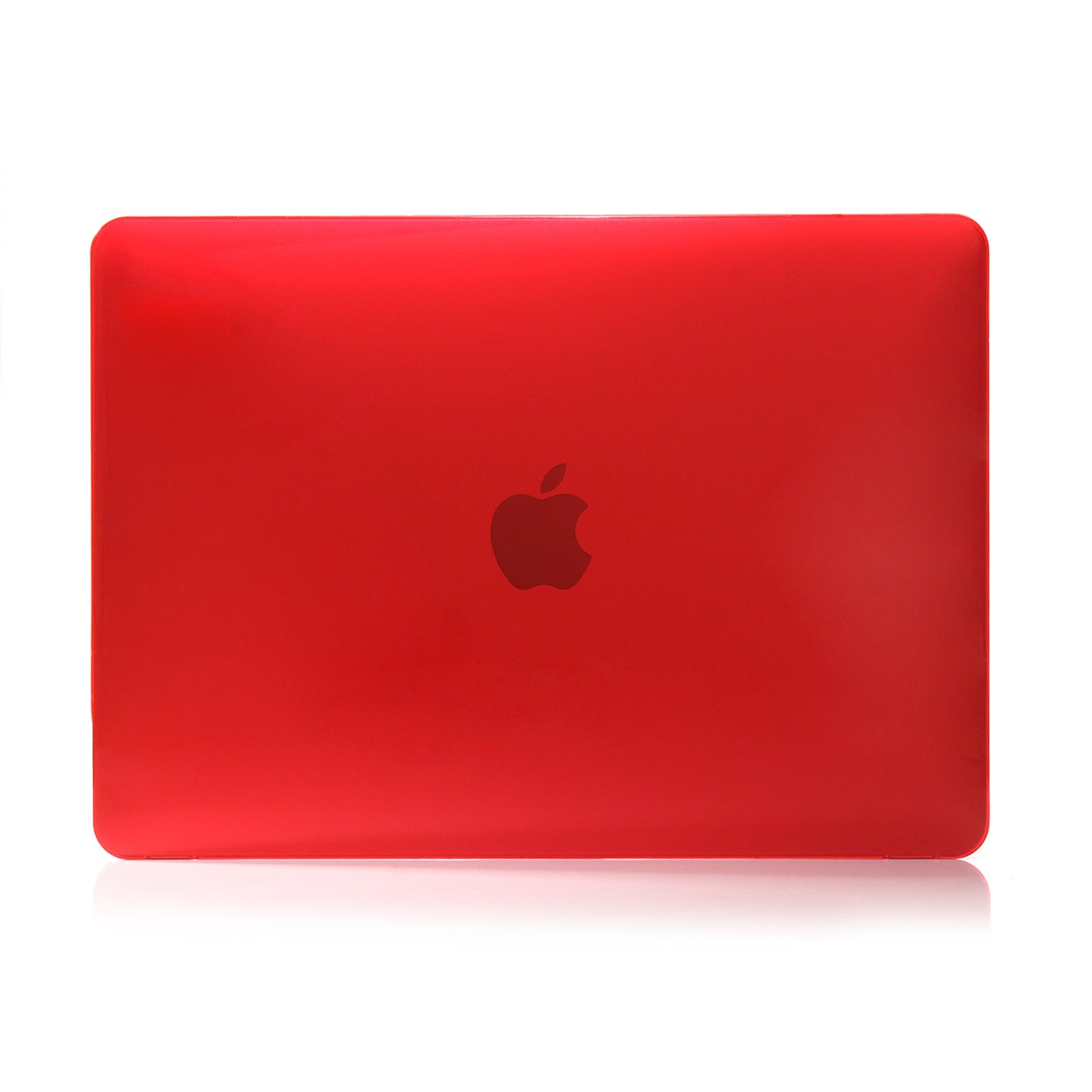 Shock Absorption Hard Shell for MacBook Pro 13 inch A1706 / A1708 / A1989 / A2159 / A2251 / A2289 / A2338, See-through Design Protective Cover - Red