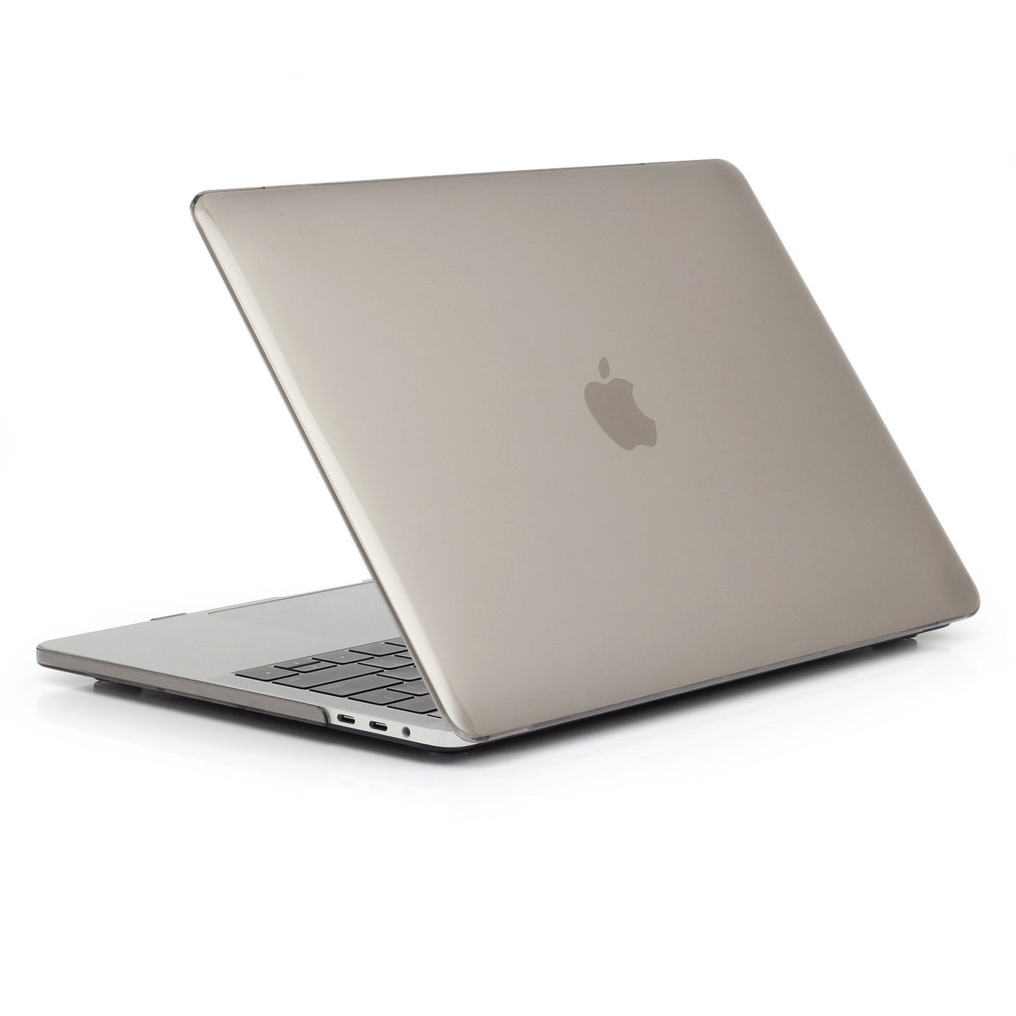 Shock Absorption Hard Shell for MacBook Pro 13 inch A1706 / A1708 / A1989 / A2159 / A2251 / A2289 / A2338, See-through Design Protective Cover - Grey