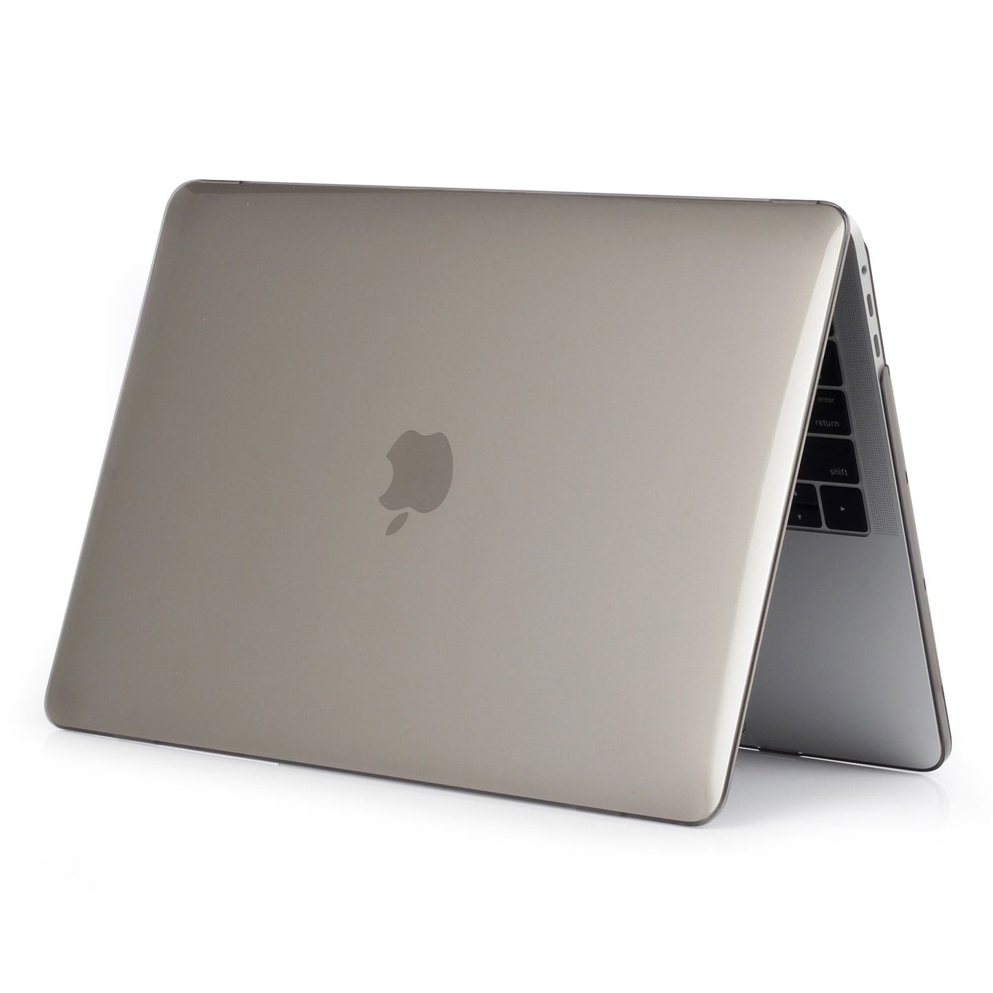Shock Absorption Hard Shell for MacBook Pro 13 inch A1706 / A1708 / A1989 / A2159 / A2251 / A2289 / A2338, See-through Design Protective Cover - Grey