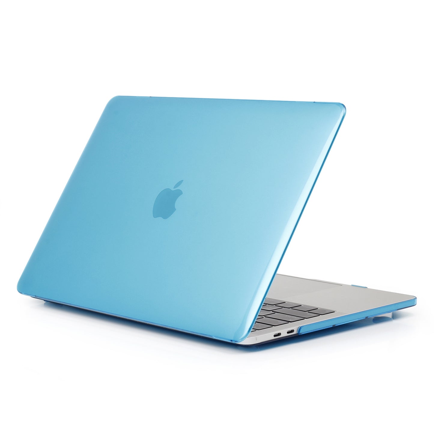 Shock Absorption Hard Shell for MacBook Pro 13 inch A1706 / A1708 / A1989 / A2159 / A2251 / A2289 / A2338, See-through Design Protective Cover - Baby Blue