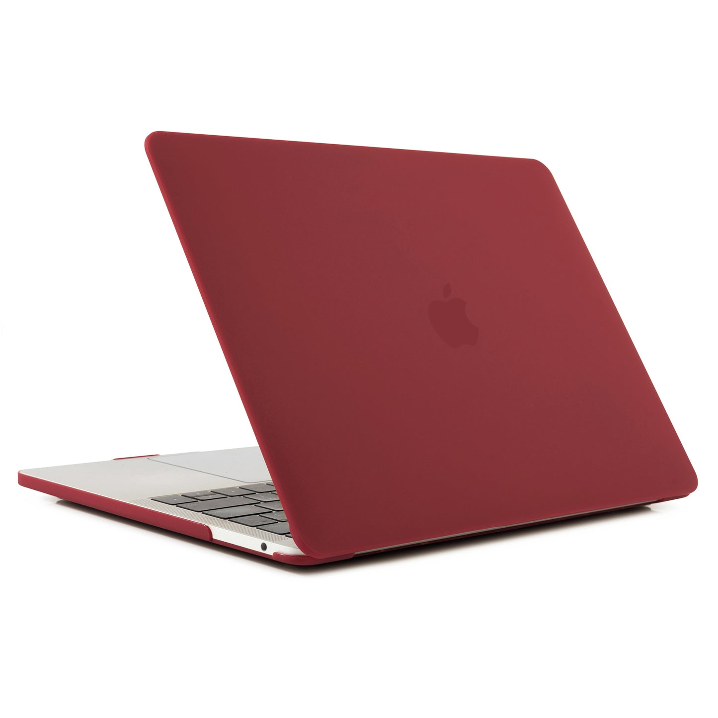 Matte PC Front and Back Protective Phone Case Mobile Phone Bag Shell for MacBook Pro 13 inch A1706 / A1708 / A1989 / A2159 / A2251 / A2289 / A2338 - Wine Red