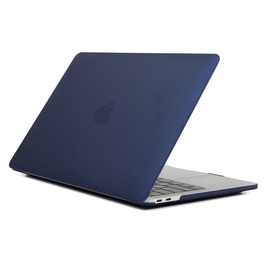 Matte PC Front and Back Protective Phone Case Mobile Phone Bag Shell for MacBook Pro 13 inch A1706 / A1708 / A1989 / A2159 / A2251 / A2289 / A2338 - Navy Blue