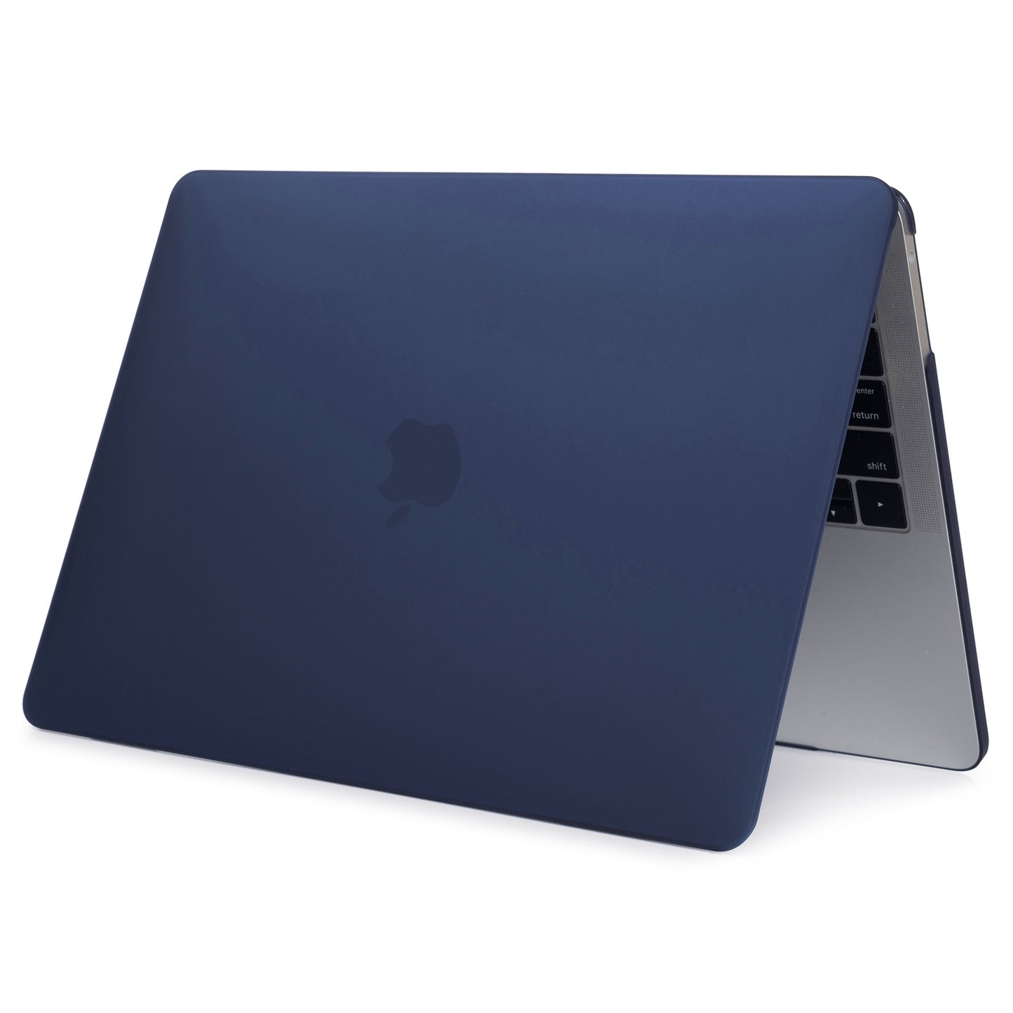 Matte PC Front and Back Protective Phone Case Mobile Phone Bag Shell for MacBook Pro 13 inch A1706 / A1708 / A1989 / A2159 / A2251 / A2289 / A2338 - Navy Blue