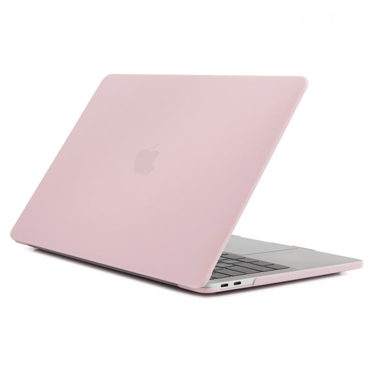 Matte PC Front and Back Protective Phone Case Mobile Phone Bag Shell for MacBook Pro 13 inch A1706 / A1708 / A1989 / A2159 / A2251 / A2289 / A2338 - Light Pink