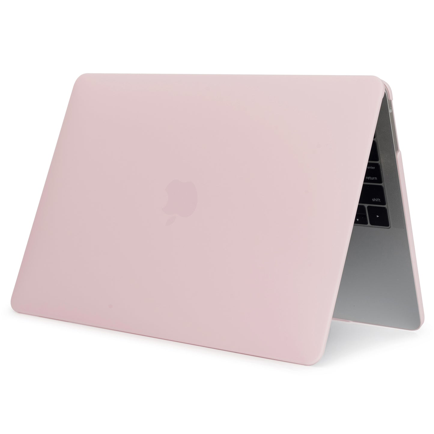 Matte PC Front and Back Protective Phone Case Mobile Phone Bag Shell for MacBook Pro 13 inch A1706 / A1708 / A1989 / A2159 / A2251 / A2289 / A2338 - Light Pink