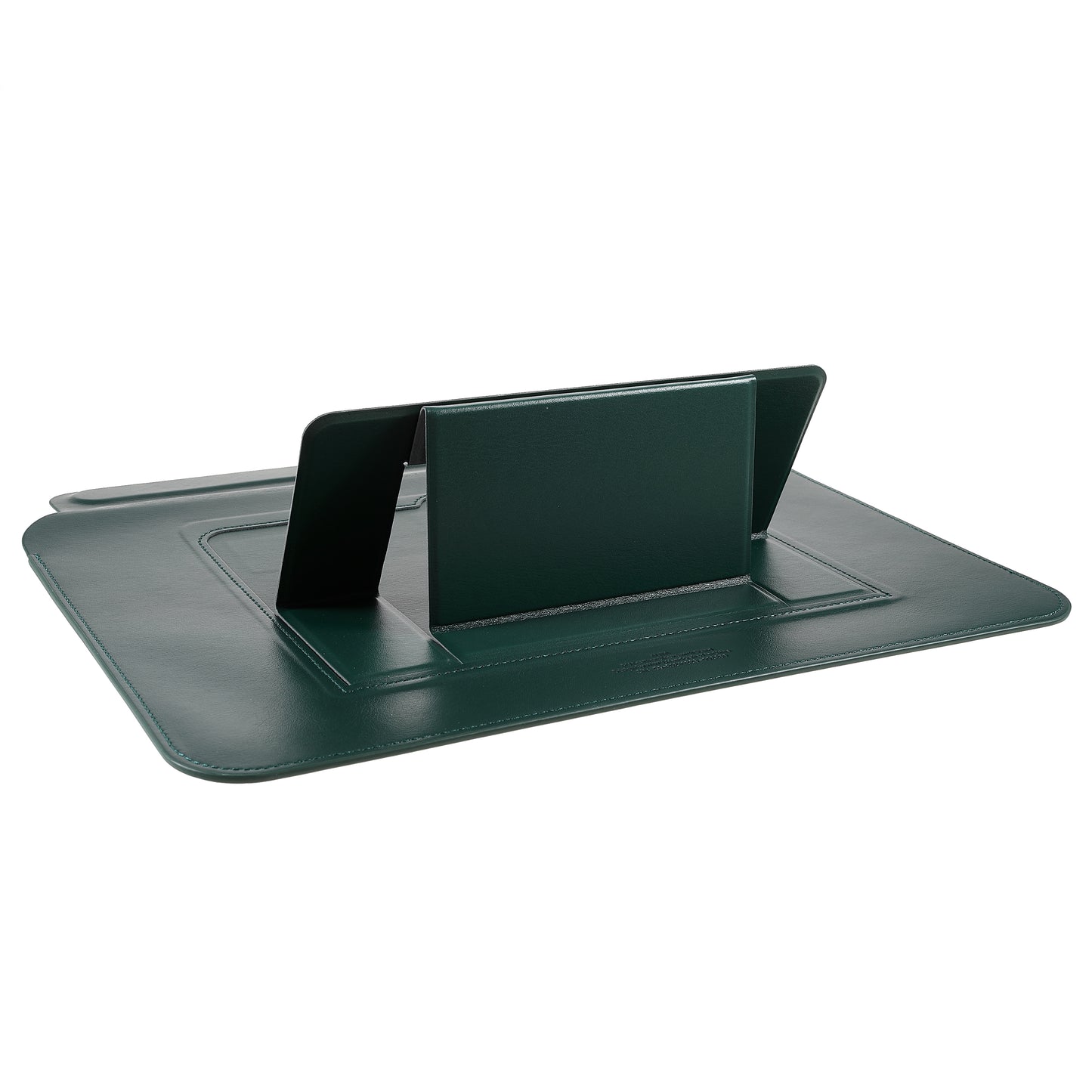 Wiwu Skinpro Laptop Stand Sleeve Leather Case Pouch for MacBook Pro 15.4 inch with Retina Display (2012) / Pro 15.4 inch (2013) - Blackish Green