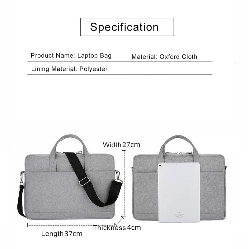 Simple Style Laptop Case Large Laptop Sleeve Durable Computer Carrying Case for 15-15.6 inch Laptop - Pink