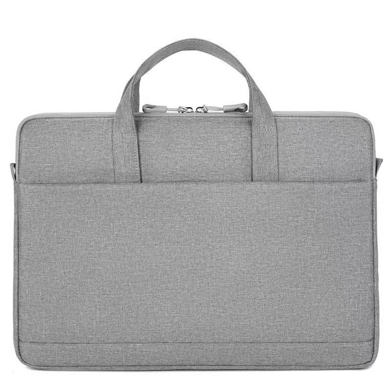 Series Universal Oxford Cloth + Polyester Soft Liner Laptop Sleeve Notebook Carrying Bag Pouch with Shoulder Strap for 14 - 14.6-inch Laptop - Grey