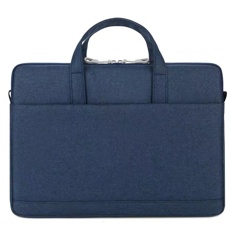 Series Universal Oxford Cloth + Polyester Soft Liner Laptop Sleeve Notebook Carrying Bag Pouch with Shoulder Strap for 14 - 14.6-inch Laptop - Blue