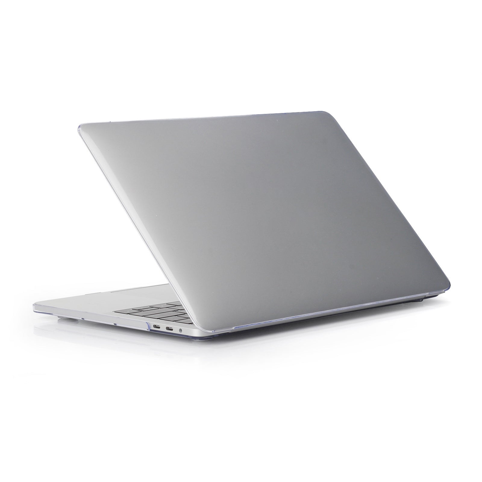 Front and Back Protective Shell Clear PC Cover with Hollow-out Bottom for MacBook Pro 14.2-inch (A2442) 2021 - Transparent