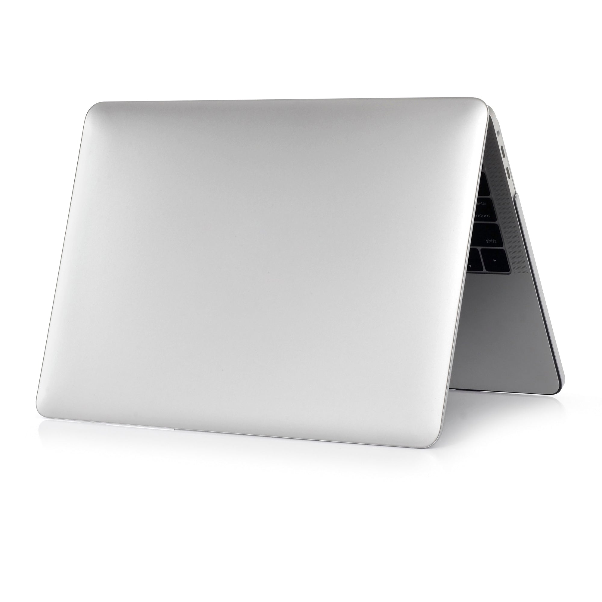 Front and Back Protective Shell Clear PC Cover with Hollow-out Bottom for MacBook Pro 14.2-inch (A2442) 2021 - Transparent
