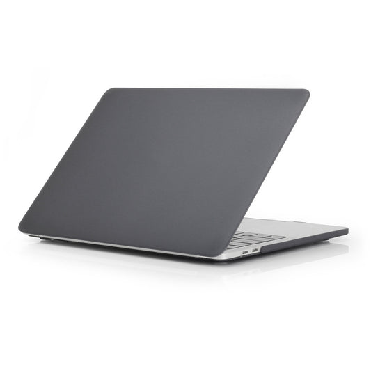 For MacBook Pro 14 inch (2021) (A2442) Anti-fingerprint Matte PC Front and Back Protective Shell - Black