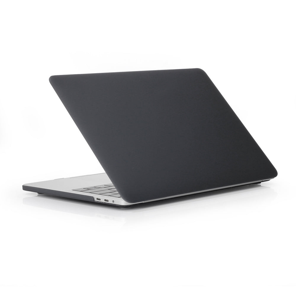 For MacBook Pro 14 inch (2021) (A2442) Anti-fingerprint Matte PC Front and Back Protective Shell - Black