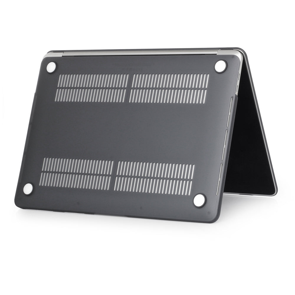 For MacBook Pro 14 inch (2021) (A2442) Anti-fingerprint Matte PC Front and Back Protective Shell - Black