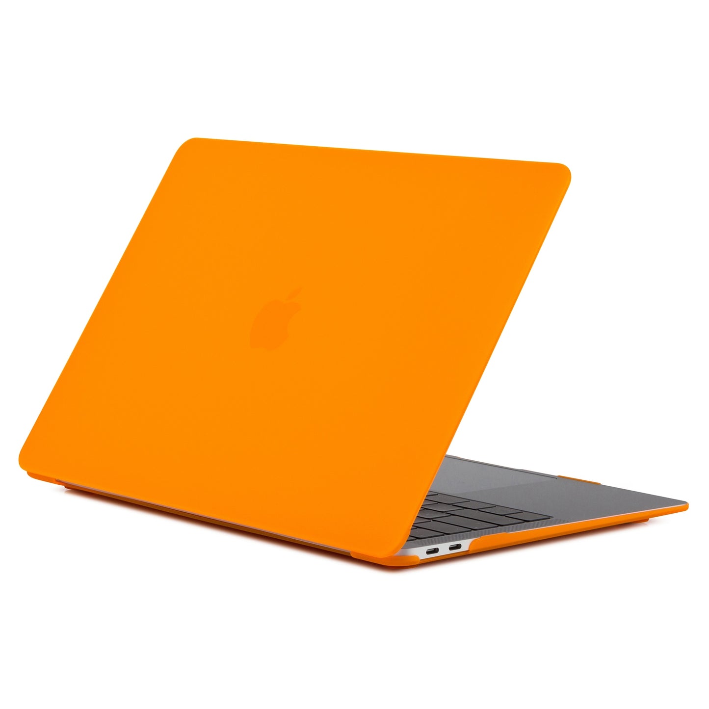 For MacBook Pro 14 inch (2021) (A2442) Anti-fingerprint Matte PC Front and Back Protective Shell - Orange