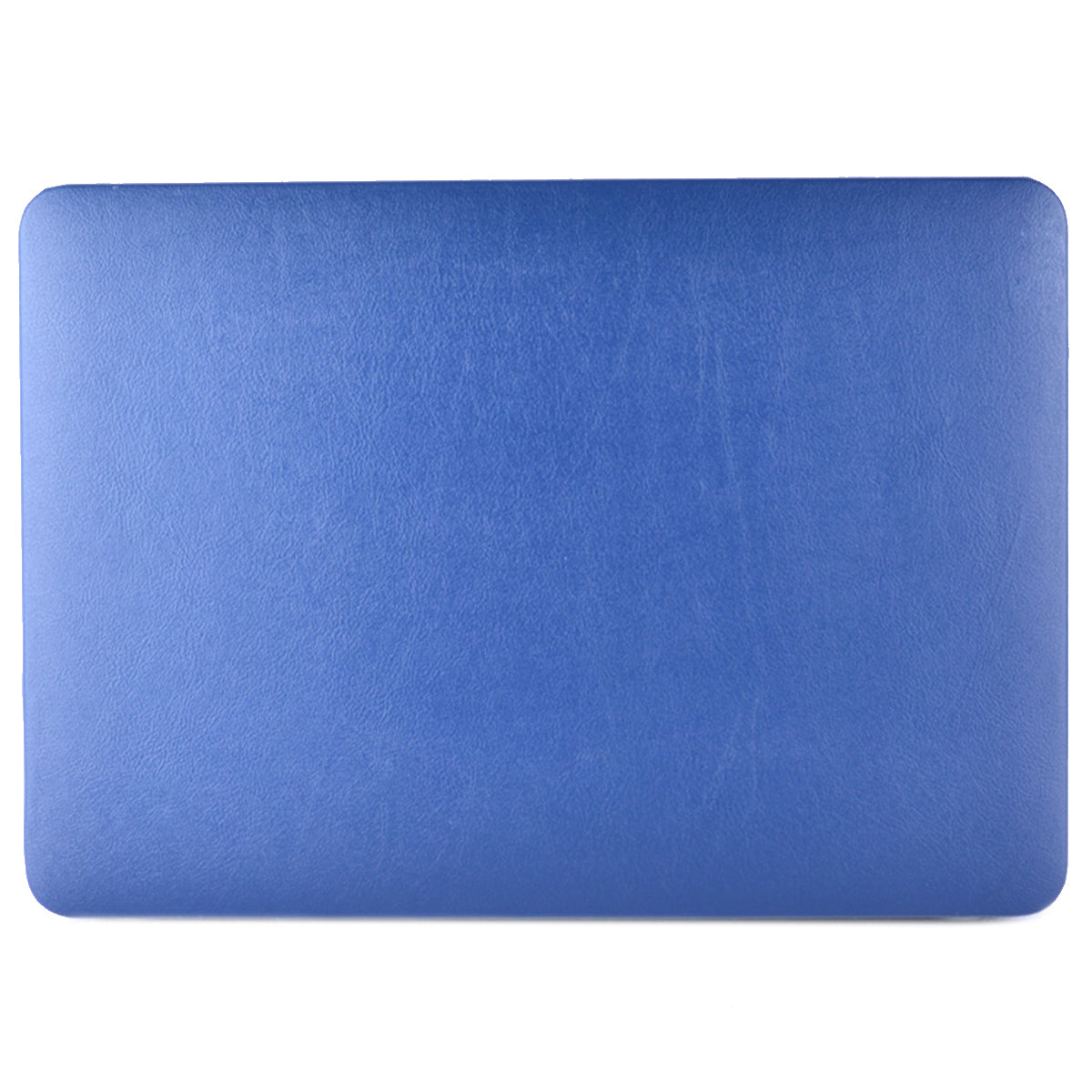 Anti-scratch PU Leather Coated PC Protective Case with Hollow-out Bottom for MacBook Air 13.3-inch (A1932/A2179/A2337) - Dark Blue