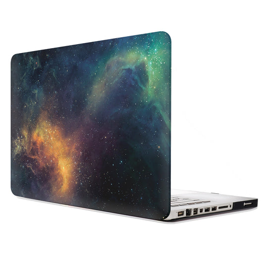 Pattern Printing Hard PC Protective Laptop Case Cover for MacBook 16 Pro (A2141) - Gold/Nebula