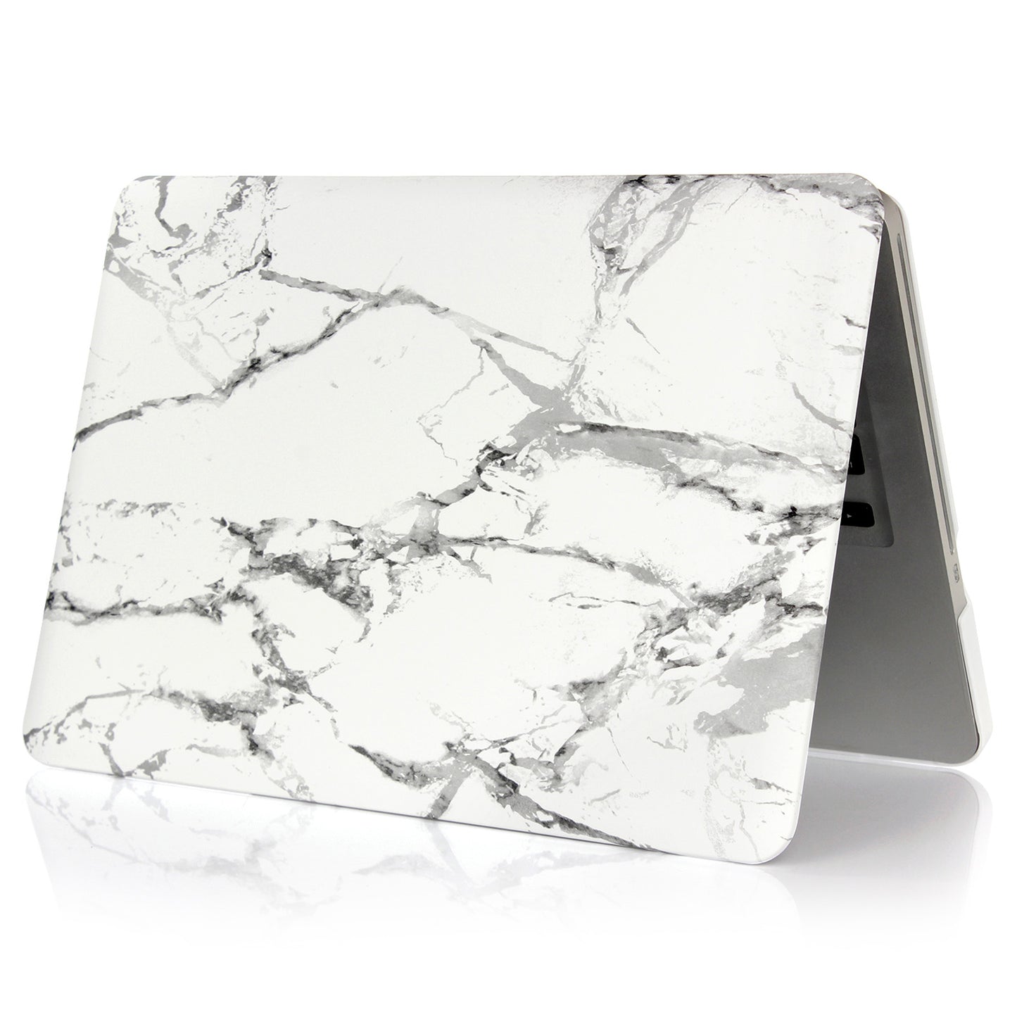 Pattern Printing Hard PC Protective Laptop Case Cover for MacBook 16 Pro (A2141) - White/Grey/Marble