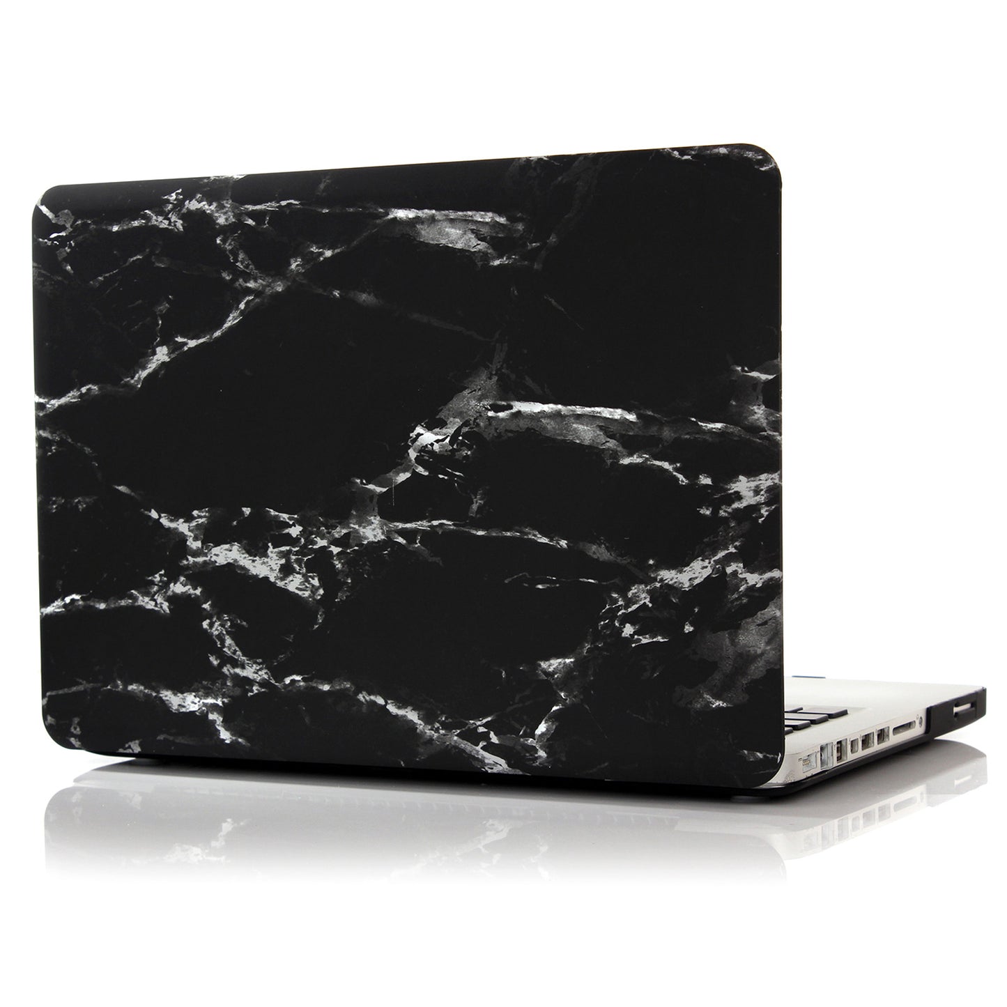 Pattern Printing Hard PC Protective Laptop Case Cover for MacBook 16 Pro (A2141) - Black/White/Marble