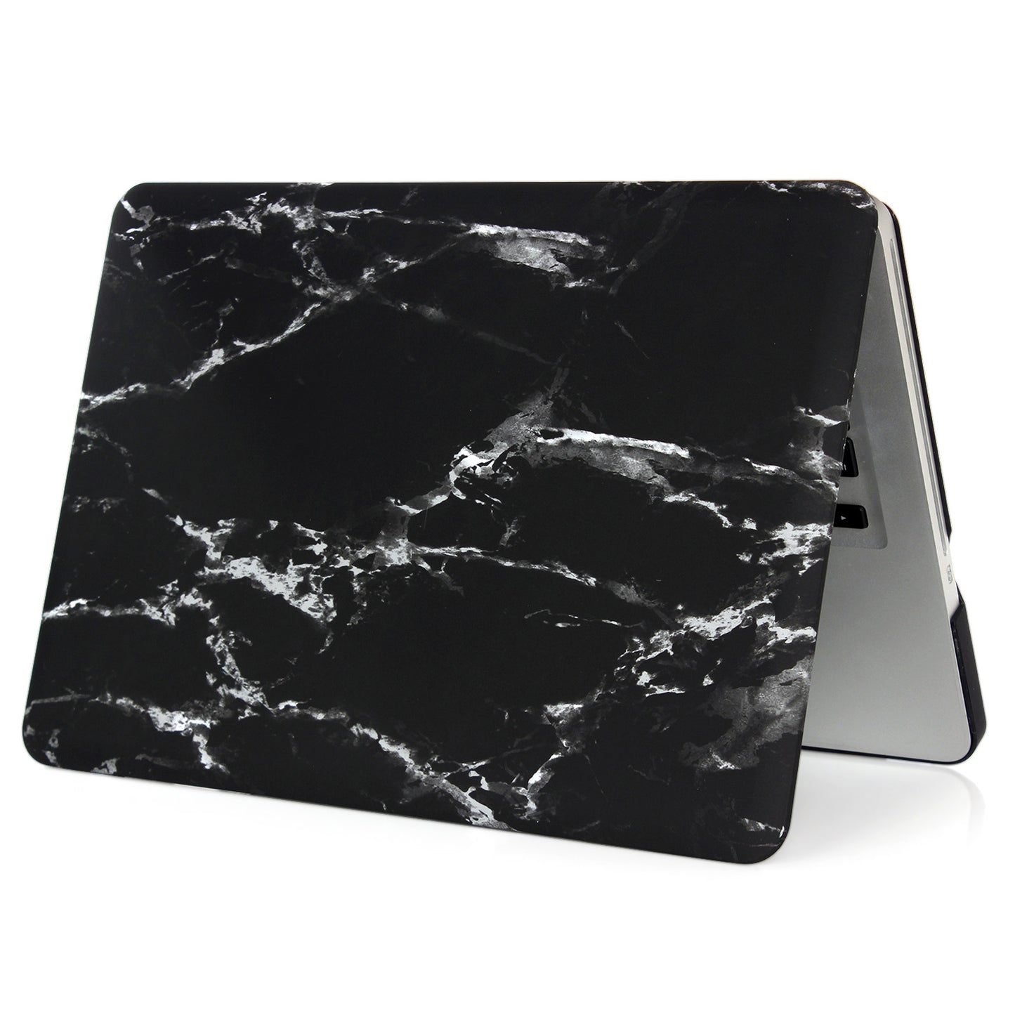 Pattern Printing Hard PC Protective Laptop Case Cover for MacBook 16 Pro (A2141) - Black/White/Marble