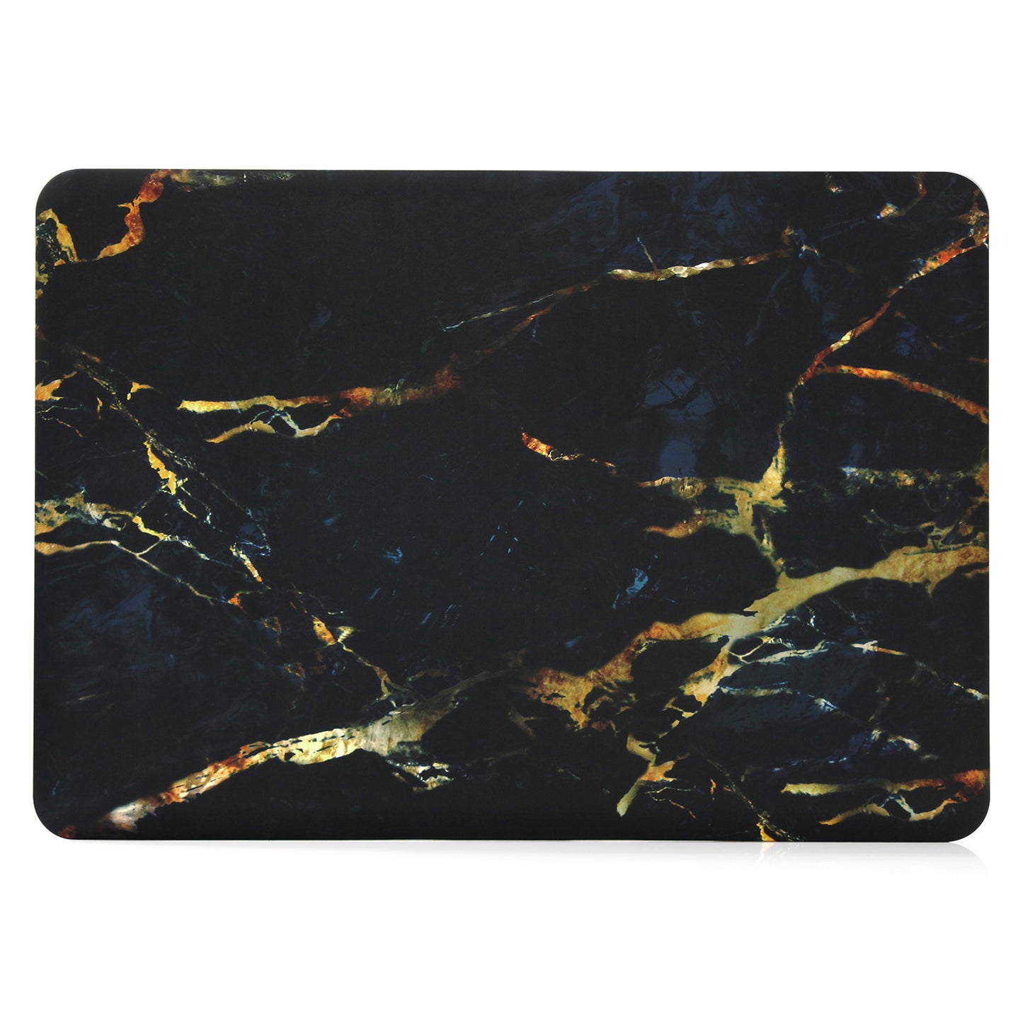 Pattern Printing Hard PC Protective Laptop Case Cover for MacBook 16 Pro (A2141) - Black/Gold/Marble