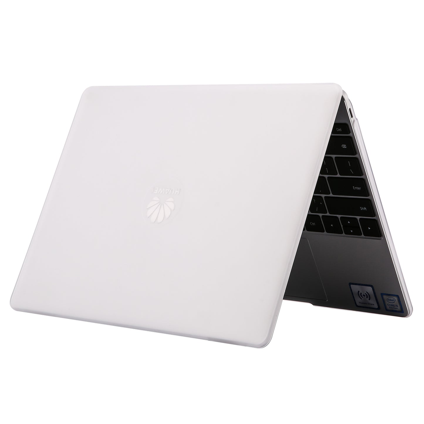 Dustproof Anti-scratch Matte Surface Laptop Hard PC Protective Case Cover for Huawei MateBook D15/Honor MagicBook 15/X15 - White