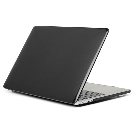 Crystal PC Front and Back Protective Cover Anti-drop Shell for MacBook Pro 16 inch (2021) A2485 - Black