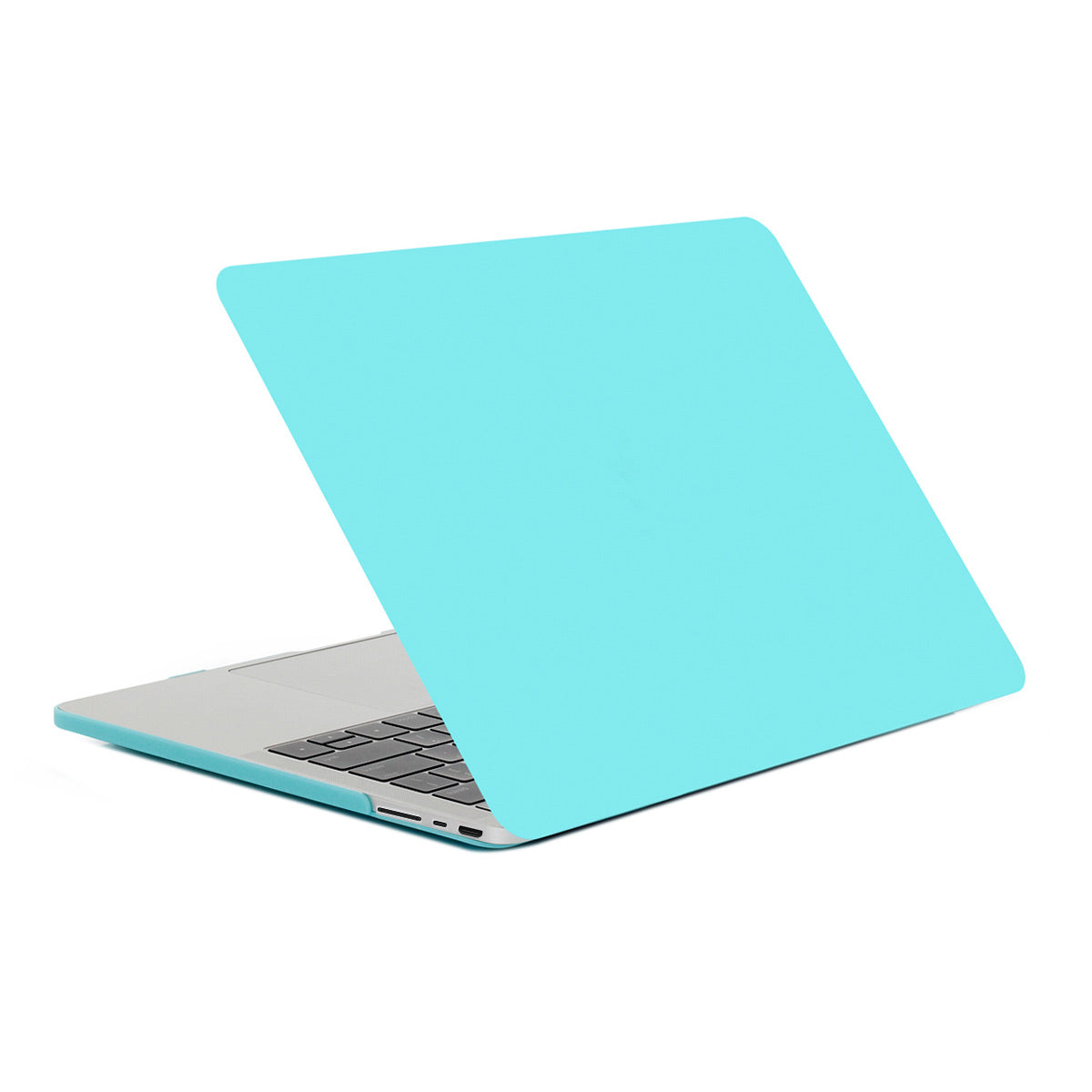 Shock-resistant Matte PC Front and Back Protective Shell for MacBook Pro 14 inch (2021) A2442 - Cyan