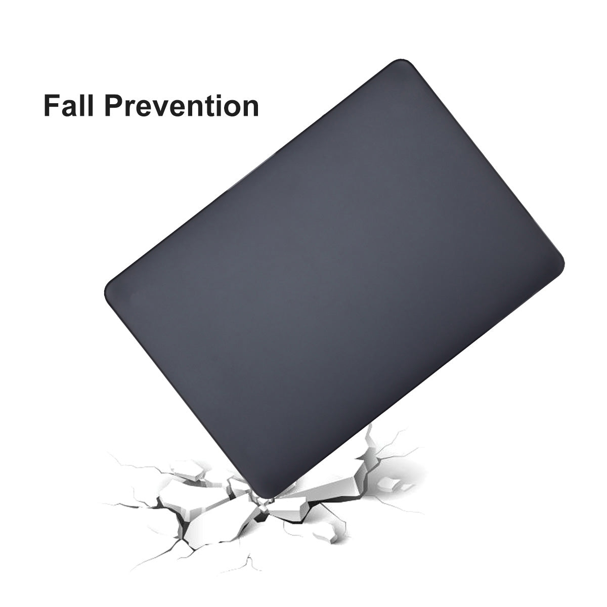 for MacBook Pro 16 inch (2021) A2485 (EU Version) Matte PC Laptop Protective Cover + TPU Keyboard Skin + Silicone Anti-Dust Plugs - Black