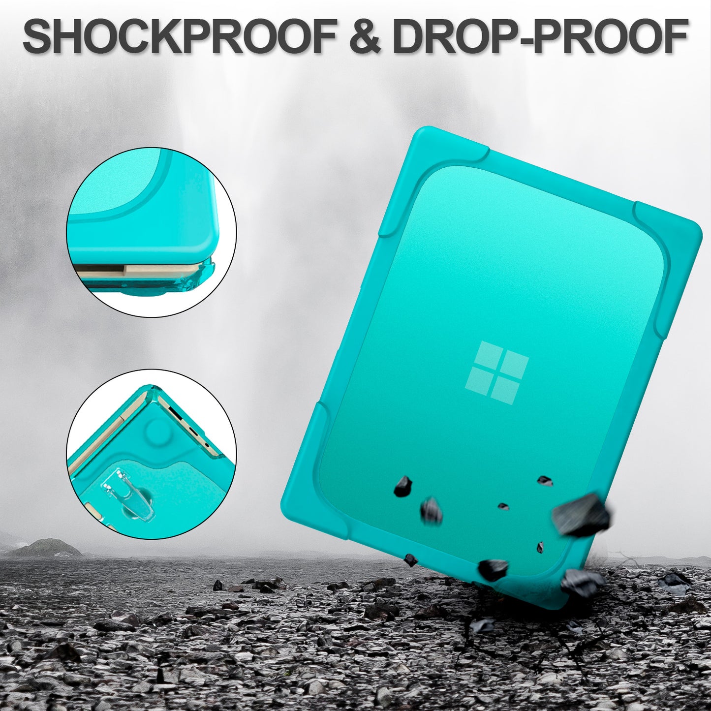 Heat Dissipation Hard PC Protective Laptop Case Notebook Cover for Microsoft Surface Laptop 3 / 4 13.5-inch 1868 Metal Keyboard Version - Baby Blue