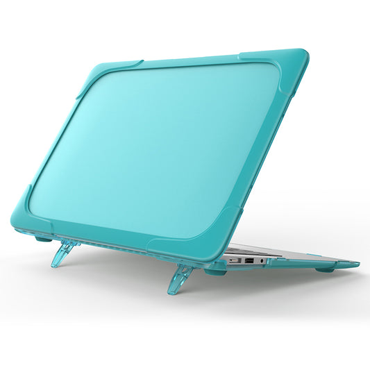 Supporting Stand Design Hard PC Anti-scratch Laptop Case Protective Notebook Cover for MacBook Air 13inch A1466 / A1369 - Baby Blue