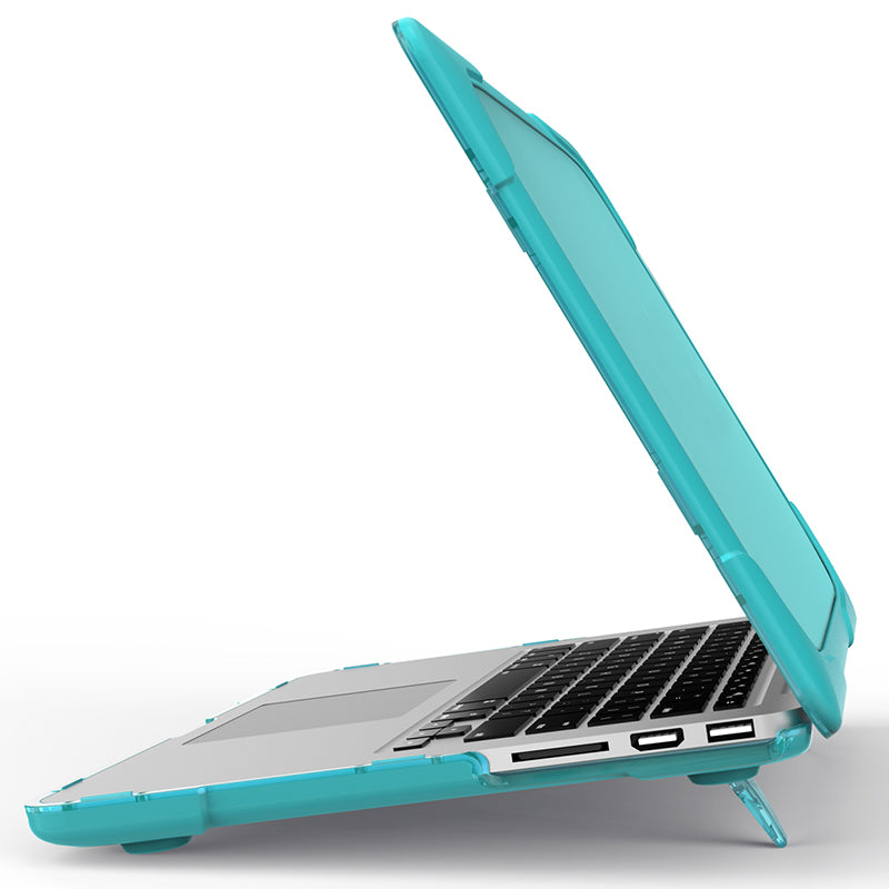 Hard PC Laptop Case Notebook Computer Cover with Supporting Stand Feet for MacBook Pro 15-inch / Pro Retina 15-inch A1398 - Baby Blue