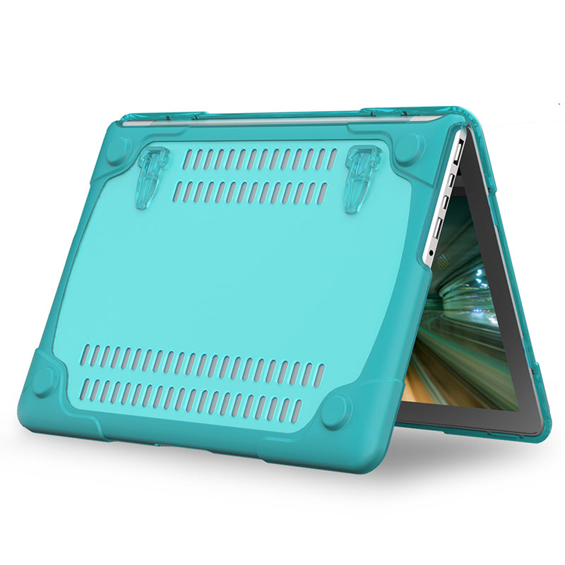 Hard PC Laptop Case Notebook Computer Cover with Supporting Stand Feet for MacBook Pro 15-inch / Pro Retina 15-inch A1398 - Baby Blue