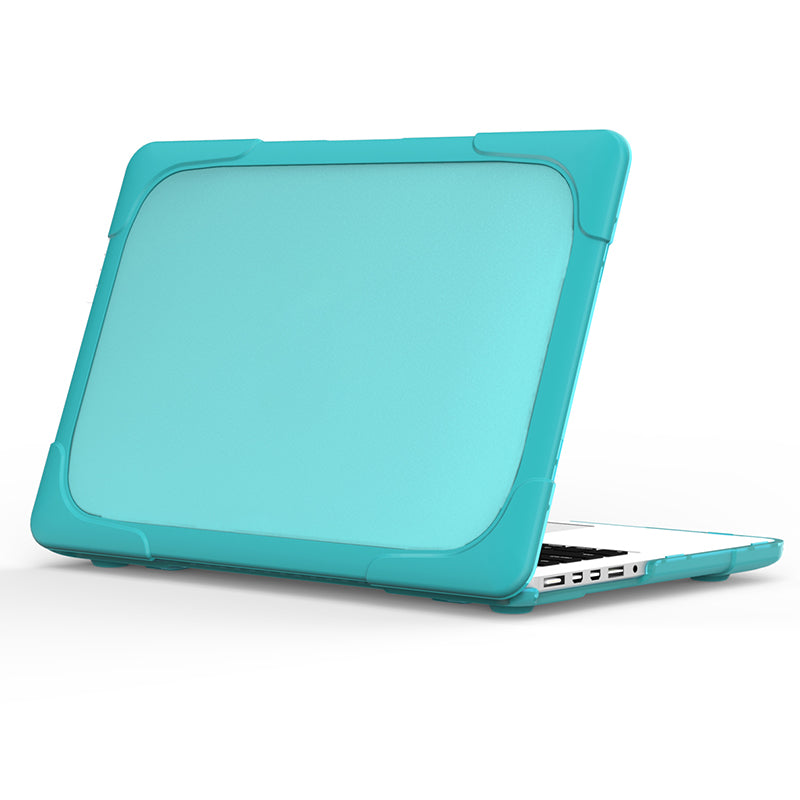 Hard PC Laptop Case Notebook Computer Cover with Supporting Stand Feet for MacBook Pro 15-inch / Pro Retina 15-inch A1398 - Baby Blue
