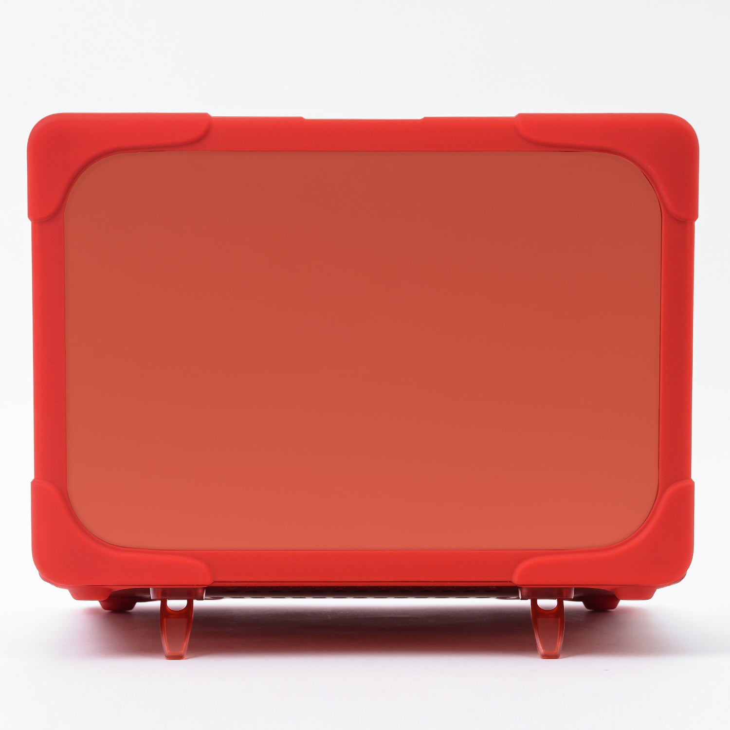 Drop-proof Supporting Stand Design Hard PC Laptop Case Well-protected Notebook Cover for MacBook Retina 12inch A1534 / A1931 - Red